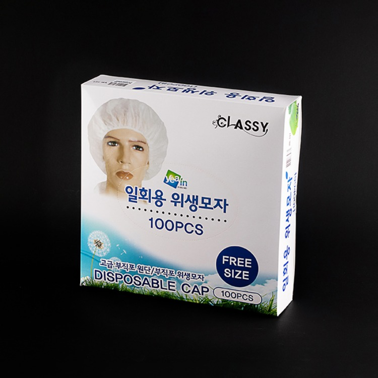 [CLASSY]클래시 부직포 일회용 위생모자 100매 리뷰 이미지 1