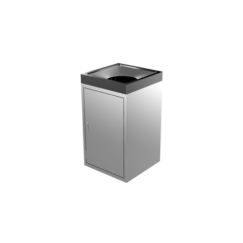 홋바형 사각 스텐 휴지통 450X450XH780 리뷰 이미지 1