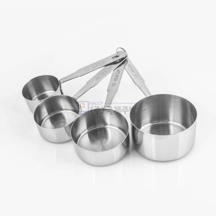 스텐계량컵세트(4p)/계량도구/측정/계량스푼(59ml, 78ml. 118ml, 236ml) 리뷰 이미지 1