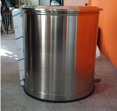 페달형 스텐휴지통 100L /제작 리뷰 이미지 1