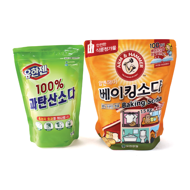 [유한] 100% 과탄산소다 1kg / 100% 베이킹소다 2.1kg 리뷰 이미지 1