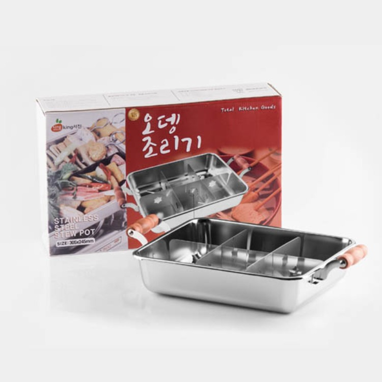 [킹서진]오뎅조리기/어묵탕냄비/사각오뎅냄비/어묵조리기/사각냄비 리뷰 이미지 1